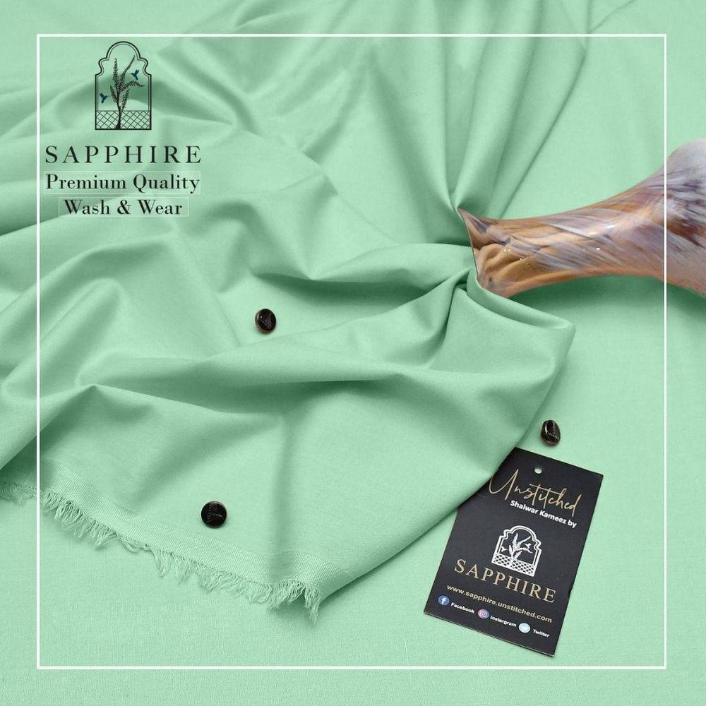 Men's Unstitched Wash And Wear Plain Suit