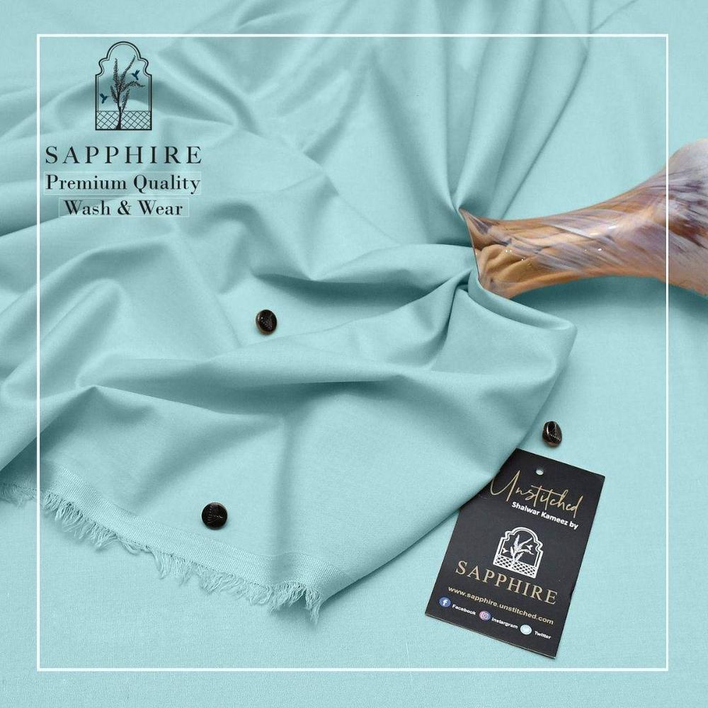 Men's Unstitched Wash And Wear Plain Suit