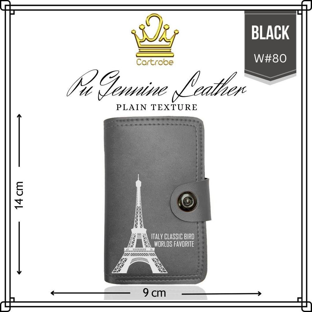 Men's Half Long Extra Carry Leather Wallet