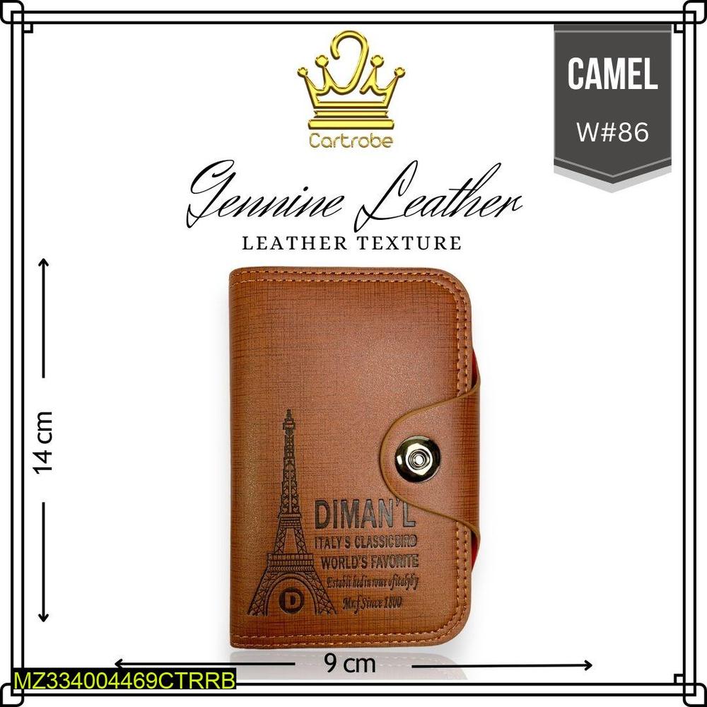 Half Long Extra Carry Leather Wallet