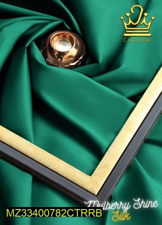 Men's Unstitched Silk Plain Suit