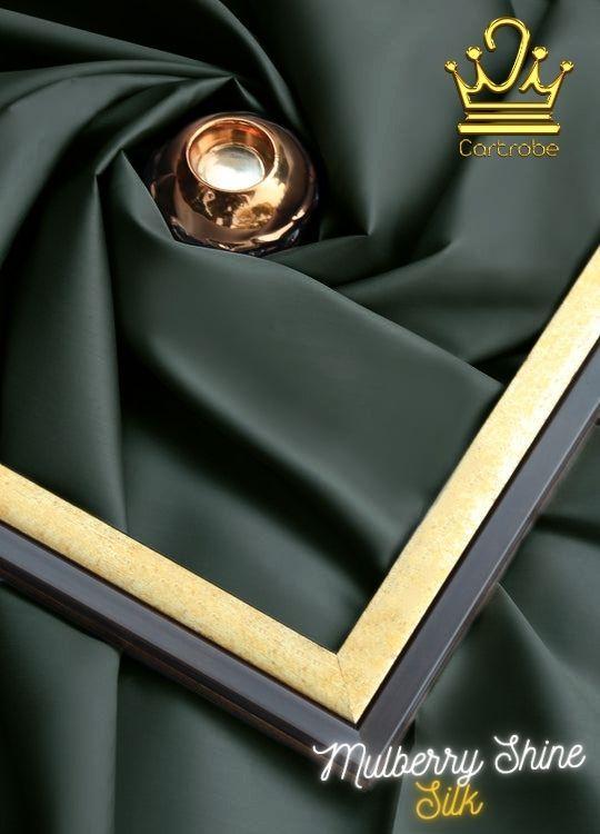 Men's Unstitched Silk Plain Suit