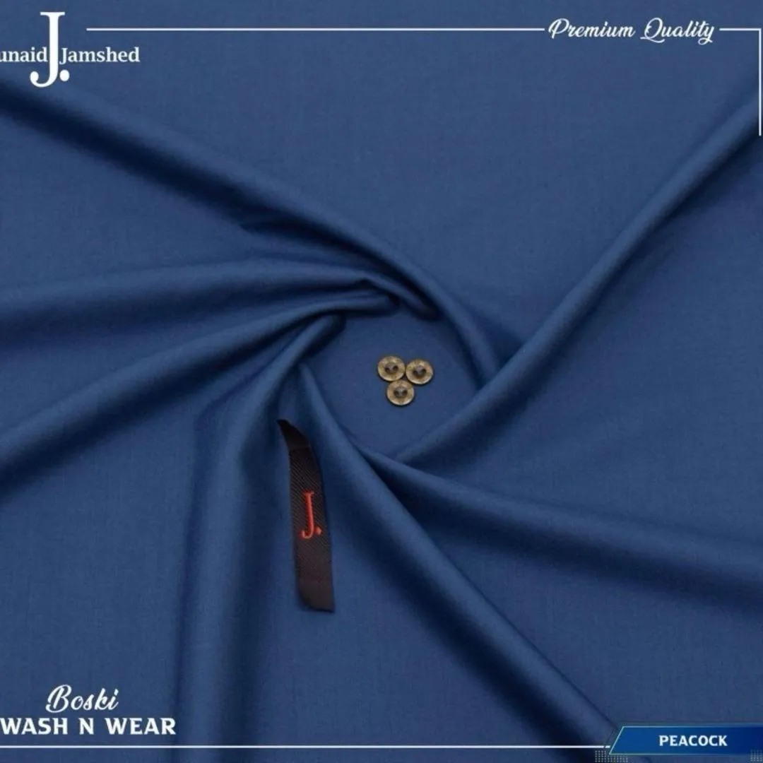 J. Junaid Jamshed Men’s Boski Unstitched Shalwar Kameez – Premium Luxury Fabric