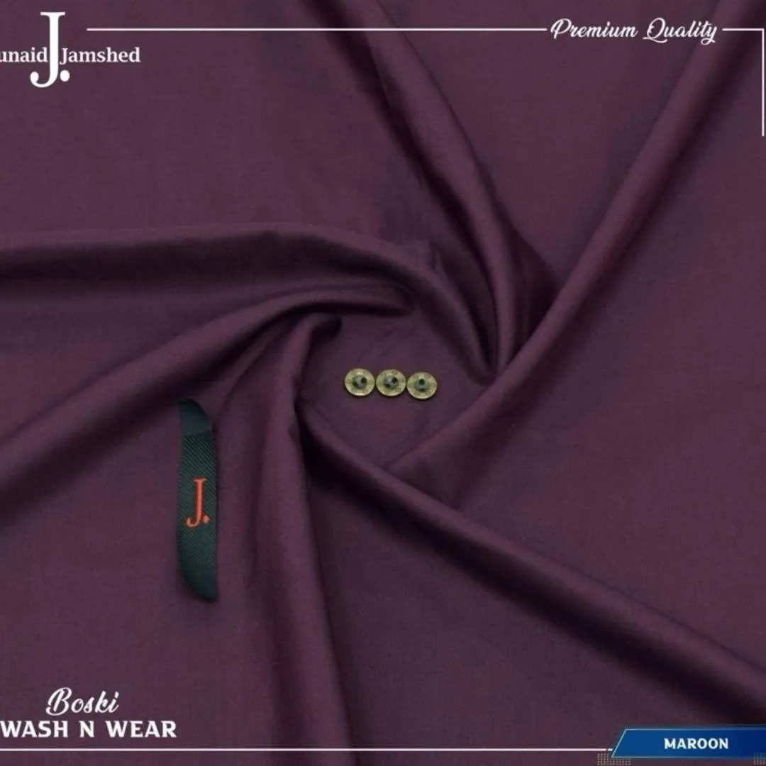 J. Junaid Jamshed Men’s Boski Unstitched Shalwar Kameez – Premium Luxury Fabric