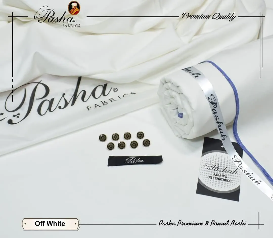 Pasha Men’s Boski Unstitched Shalwar Kameez – Premium Luxury Fabric