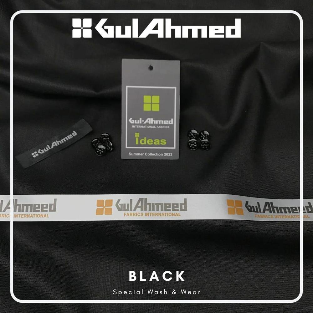 Men's Unstitched Wash And Wear Plain Suit