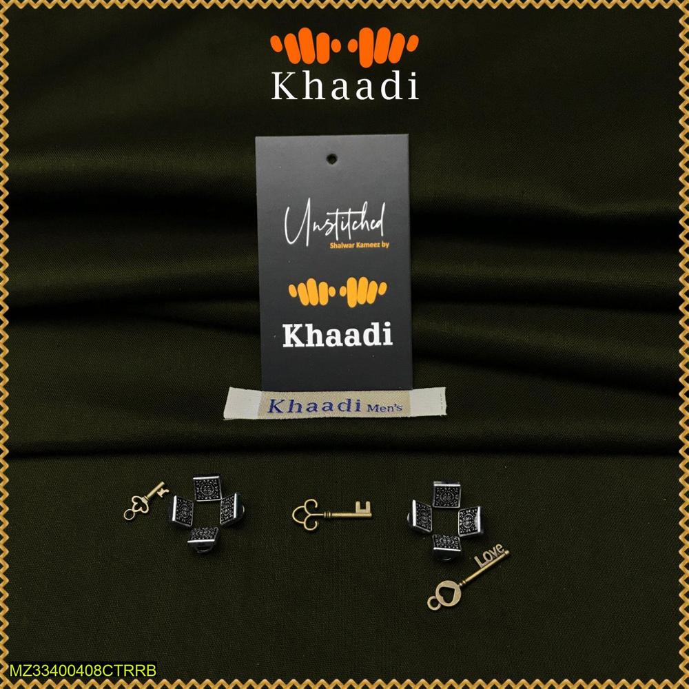 Men's Unstitched Wash And Wear Plain Suit