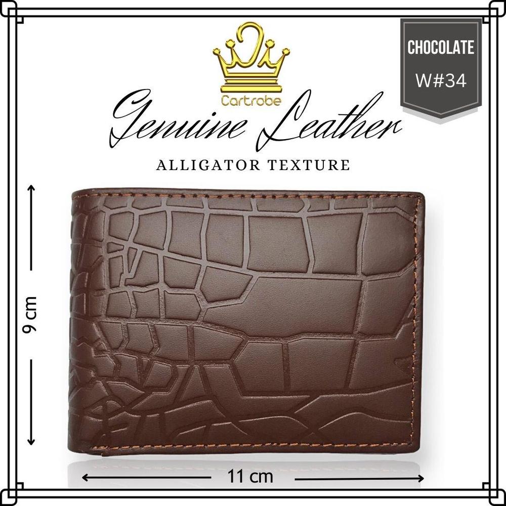 Men's Leather Plain Bi-Fold Wallet