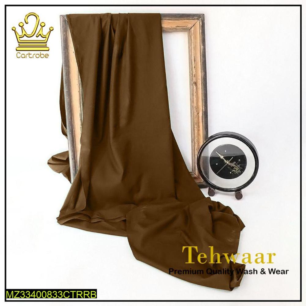 Men's Unstitched Wash And Wear Plain Suit