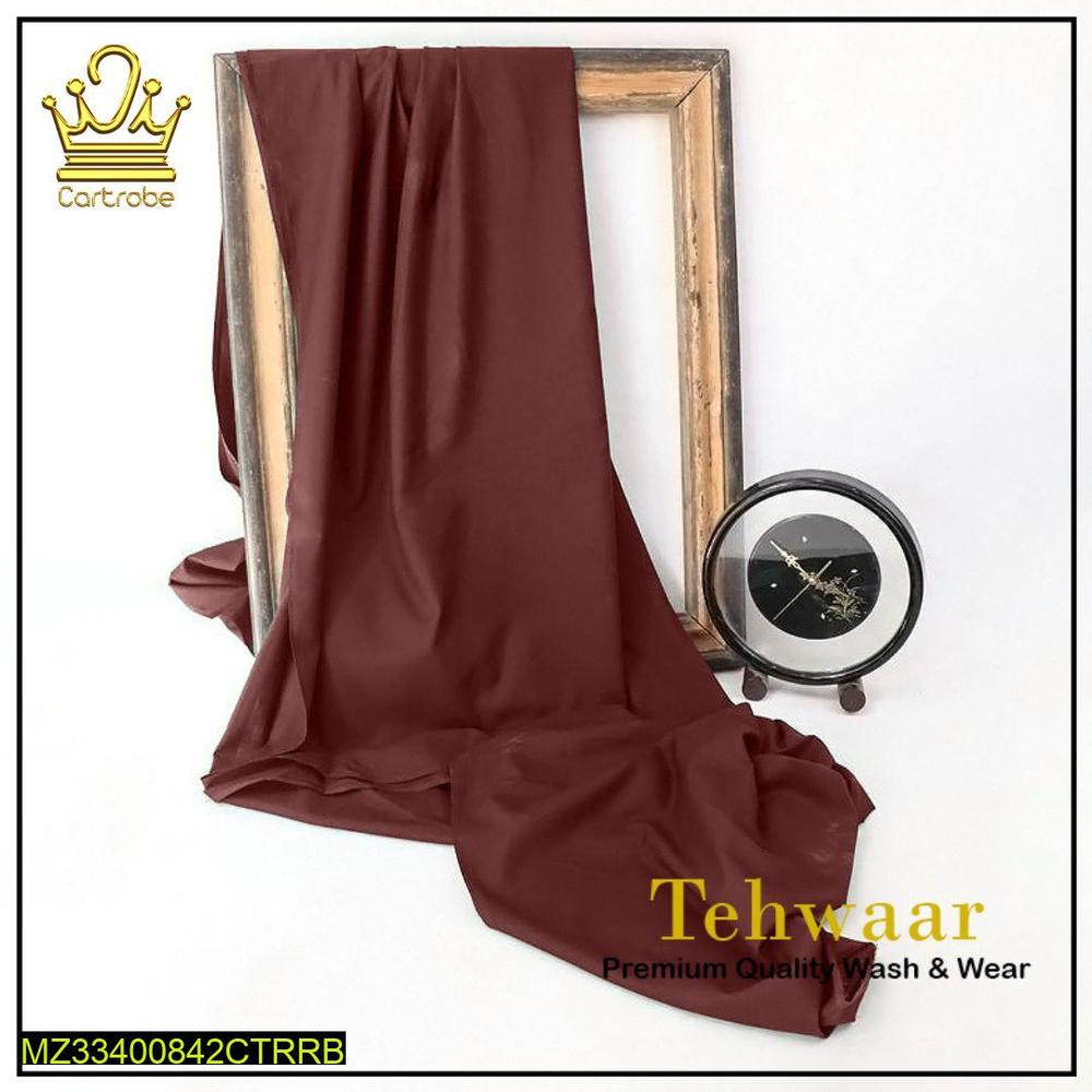 Men's Unstitched Wash And Wear Plain Suit