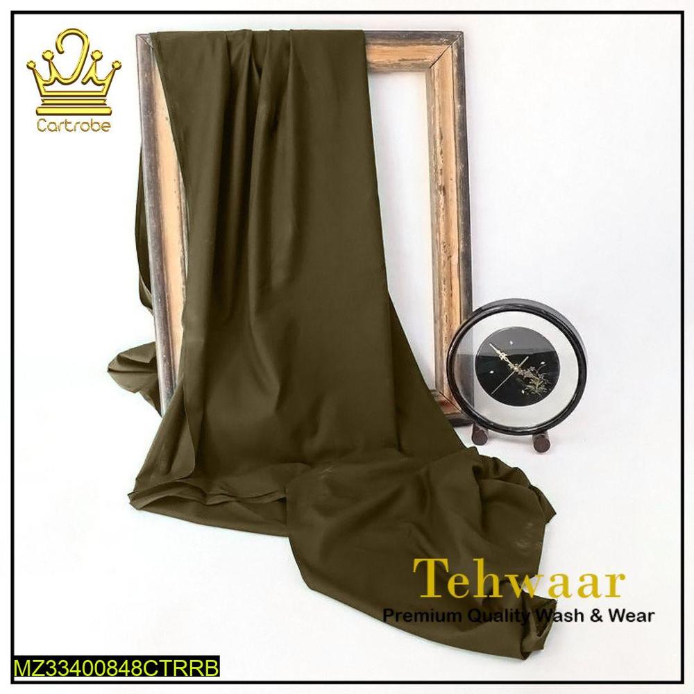 Men's Unstitched Wash And Wear Plain Suit