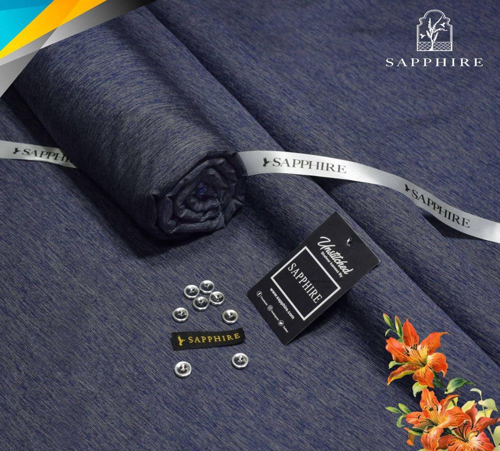 Men's Unstitched Shamray Wash And Wear Plain Suit