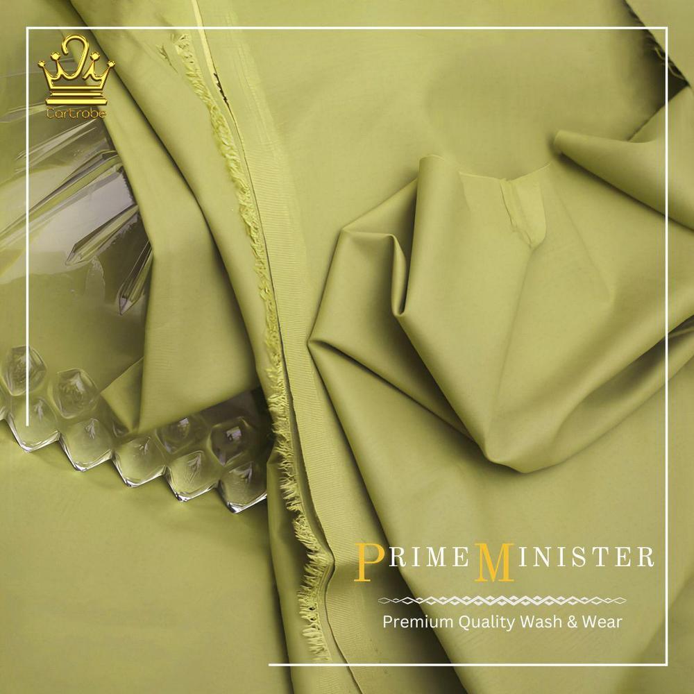 Men's Unstitched Wash And Wear Plain Suit