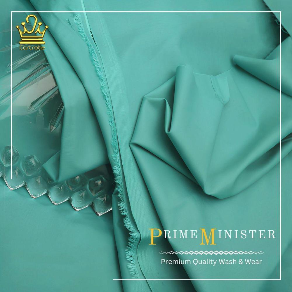 Men's Unstitched Wash And Wear Plain Suit