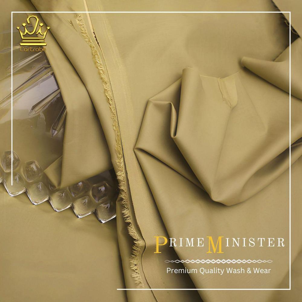 Men's Unstitched Wash And Wear Plain Suit