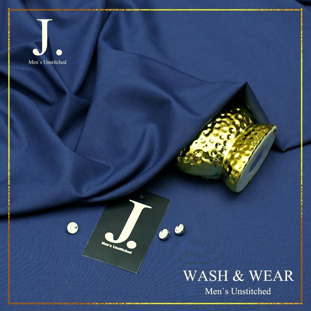 Men's Unstitched Wash And Wear Plain Suit