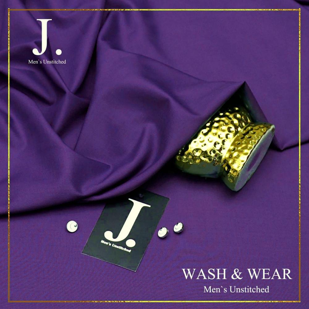 Men's Unstitched Wash And Wear Plain Suit