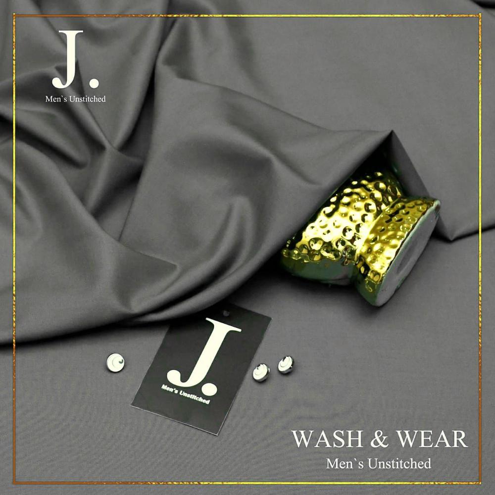 Men's Unstitched Wash And Wear Plain Suit