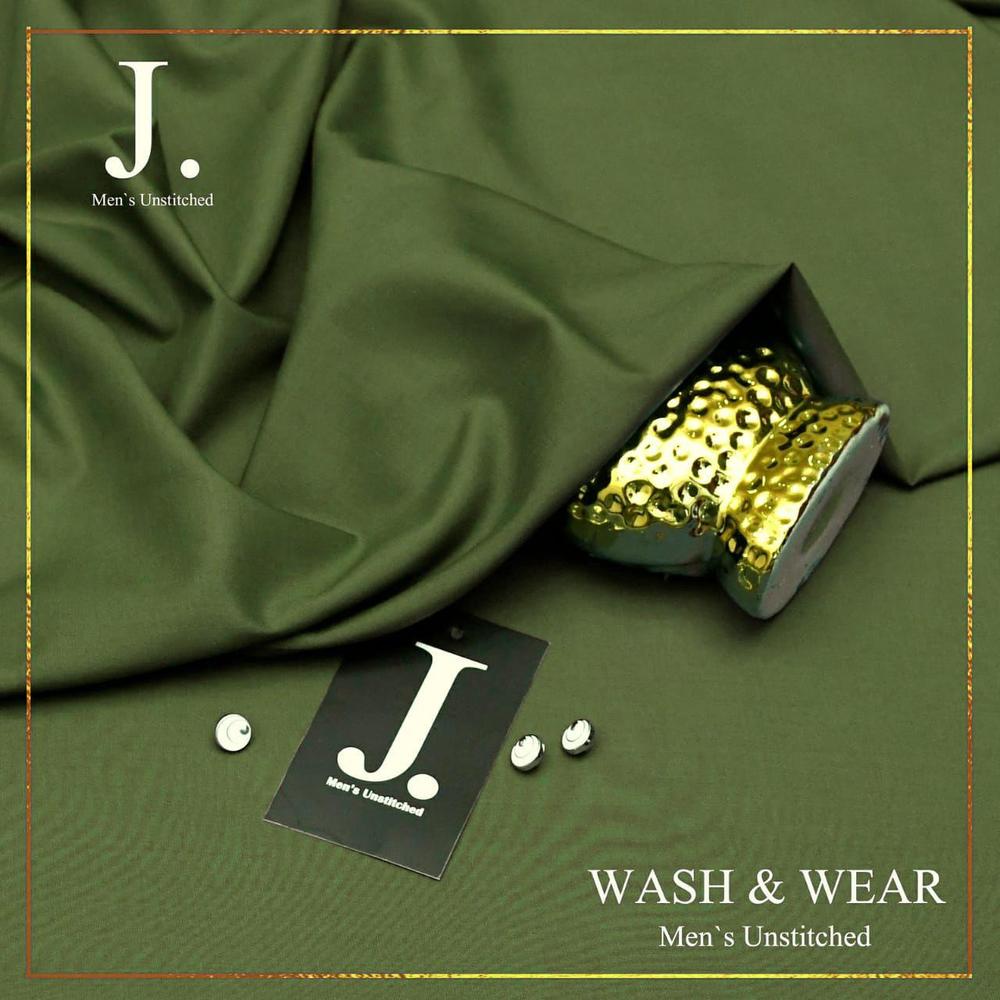 Men's Unstitched Wash And Wear Plain Suit