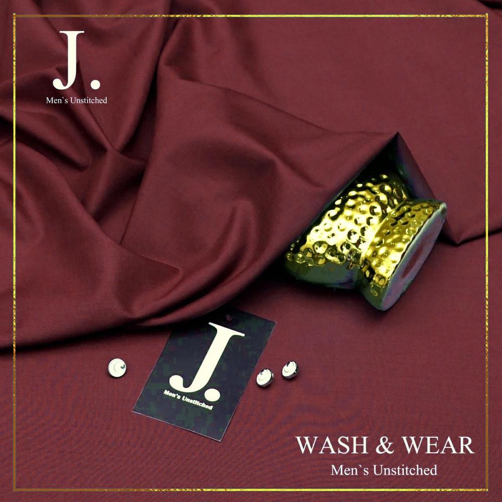 Men's Unstitched Wash And Wear Plain Suit
