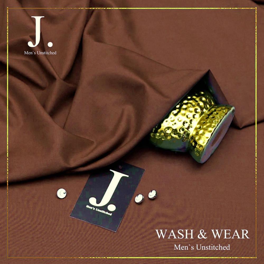 Men's Unstitched Wash And Wear Plain Suit