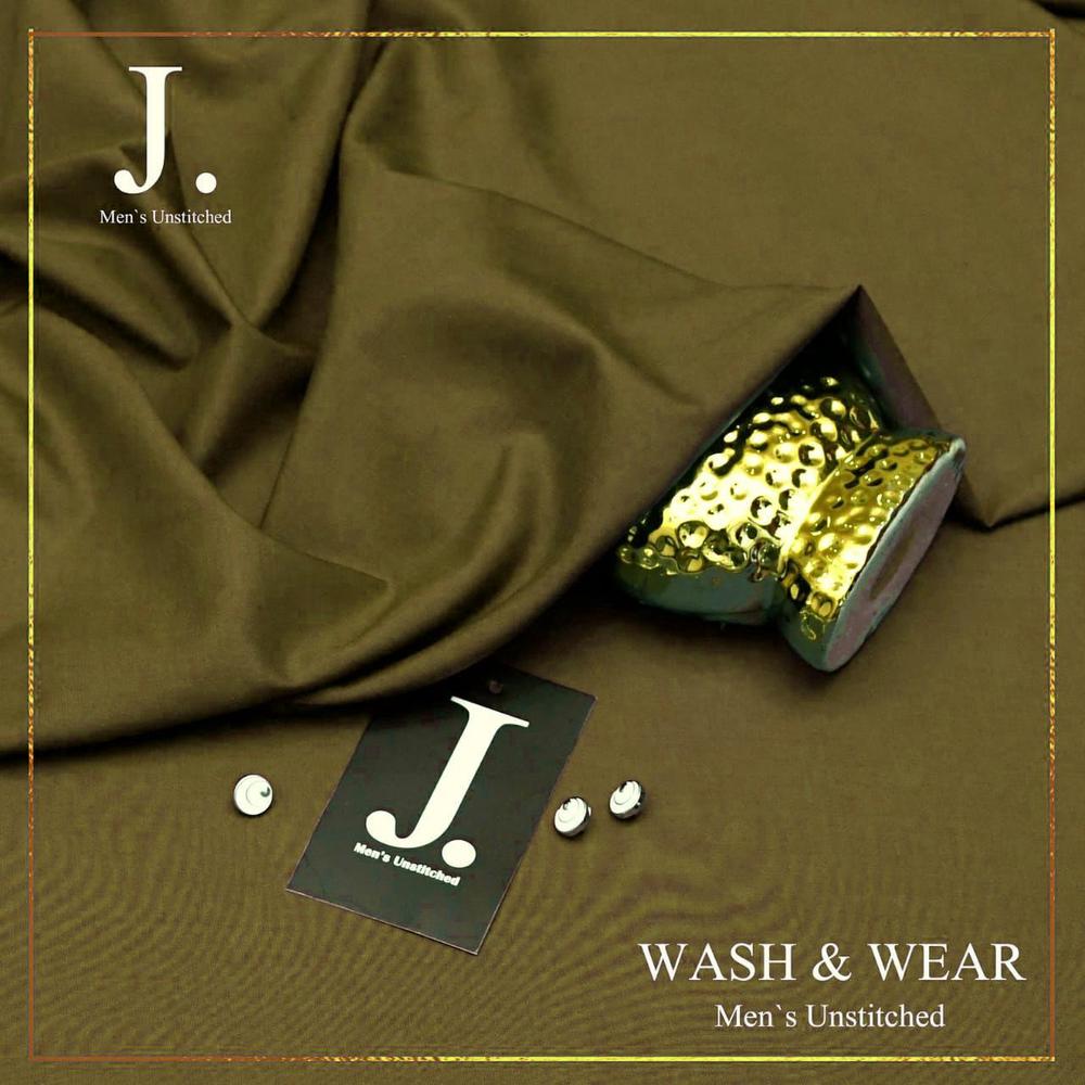 Men's Unstitched Wash And Wear Plain Suit