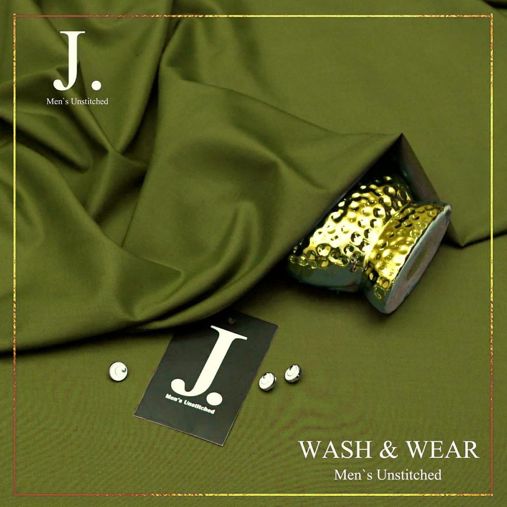 Men's Unstitched Wash And Wear Plain Suit