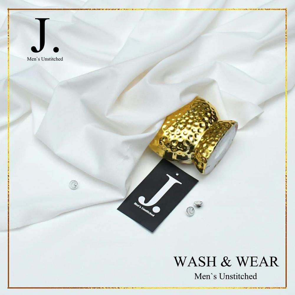 Men's Unstitched Wash And Wear Plain Suit