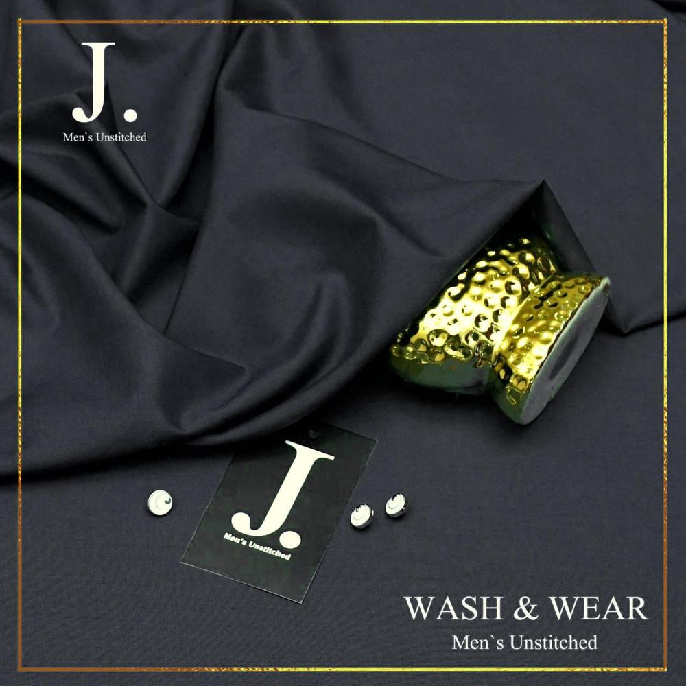 Men's Unstitched Wash And Wear Plain Suit