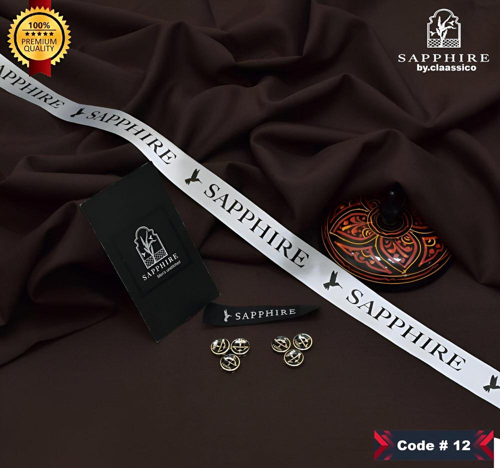 Men’s Unstitched Wash And Wear Plain Suit