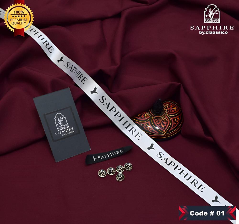 Men’s Unstitched Wash And Wear Plain Suit