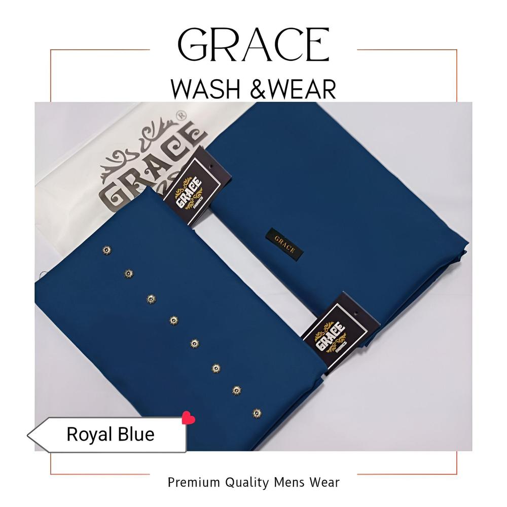 Men’s Unstitched Wash And Wear Plain Suit