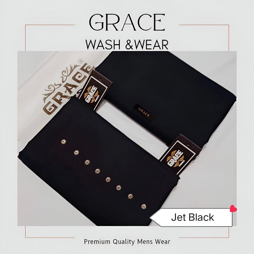 Men’s Unstitched Wash And Wear Plain Suit