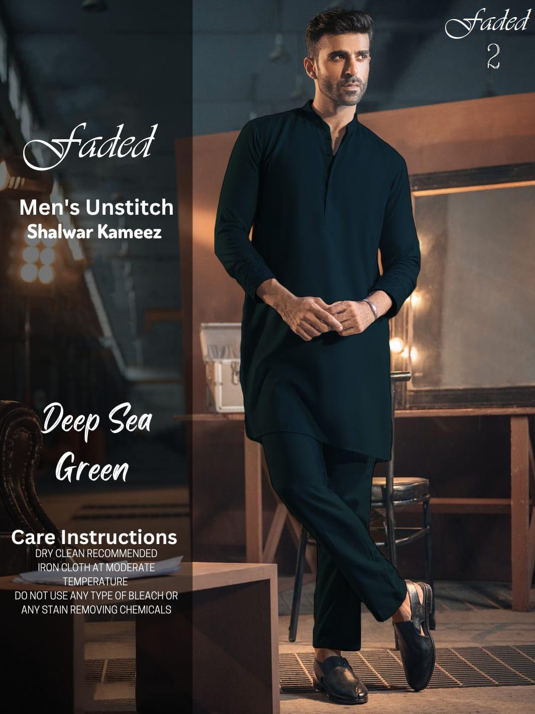 Men’s Unstitched Wash And Wear Plain Suit
