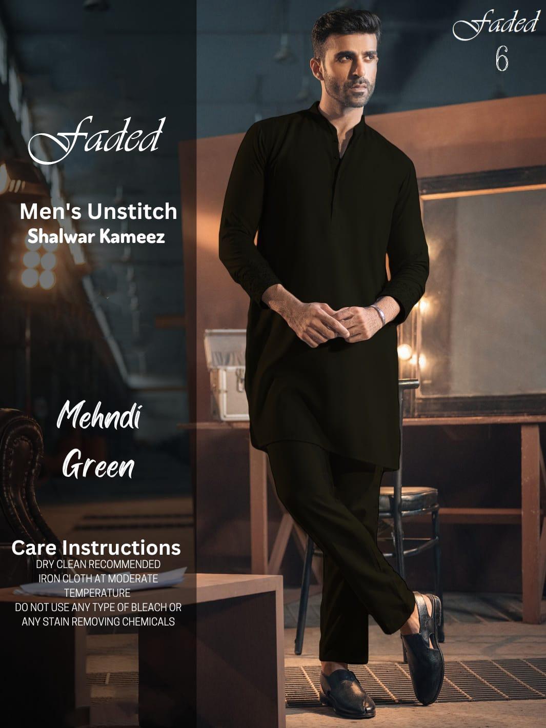 Men’s Unstitched Wash And Wear Plain Suit