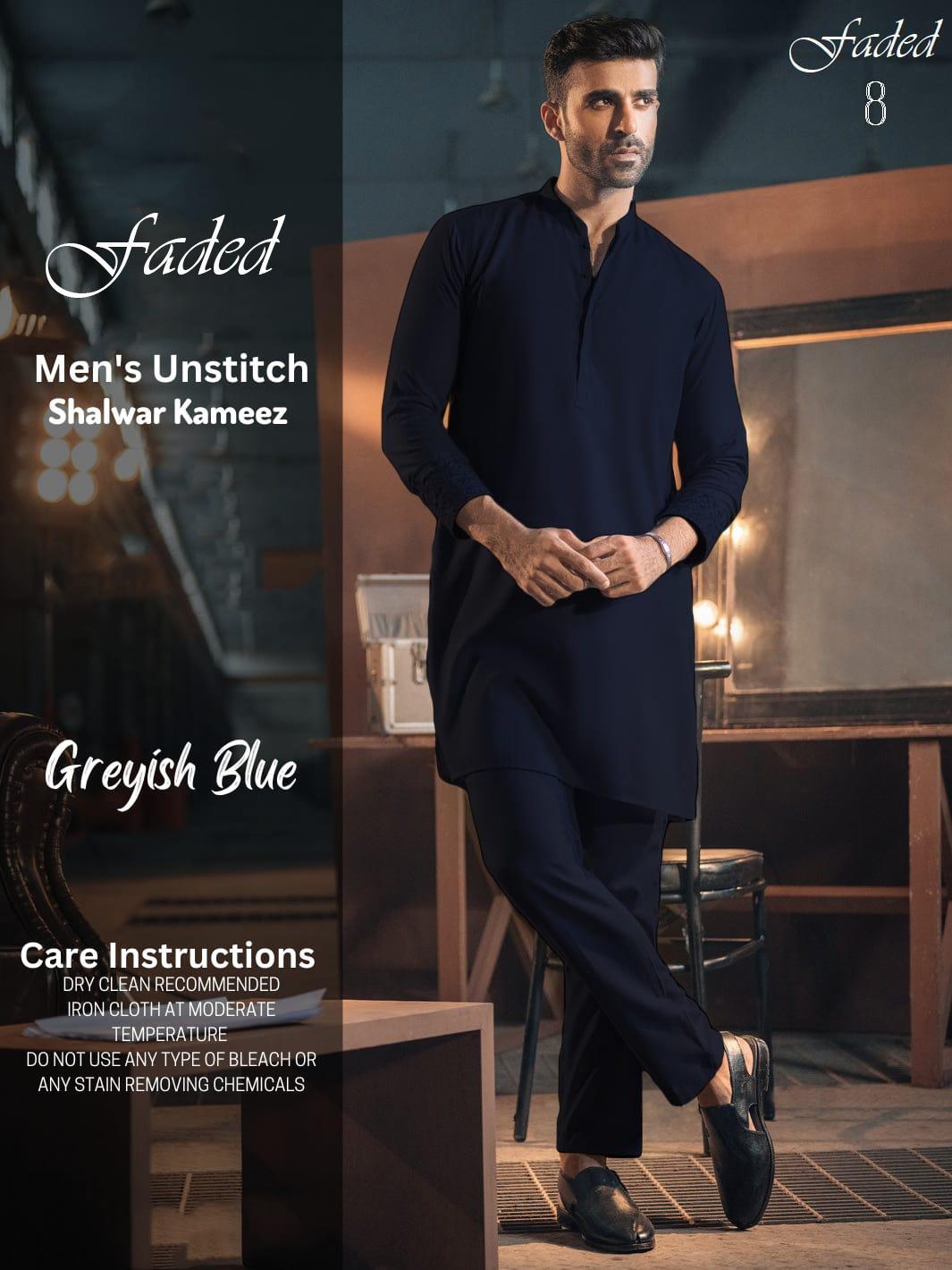 Men’s Unstitched Wash And Wear Plain Suit