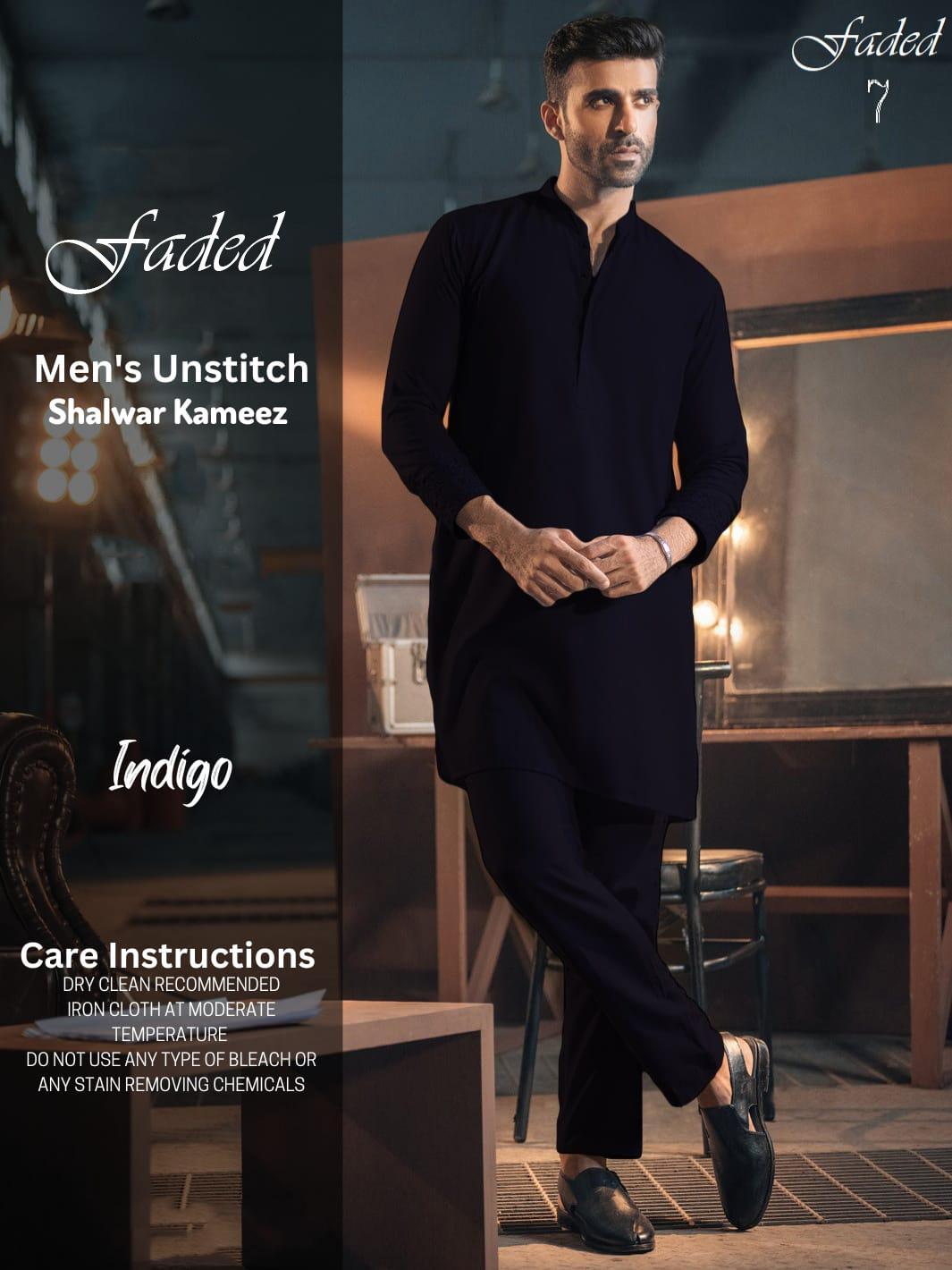 Men’s Unstitched Wash And Wear Plain Suit