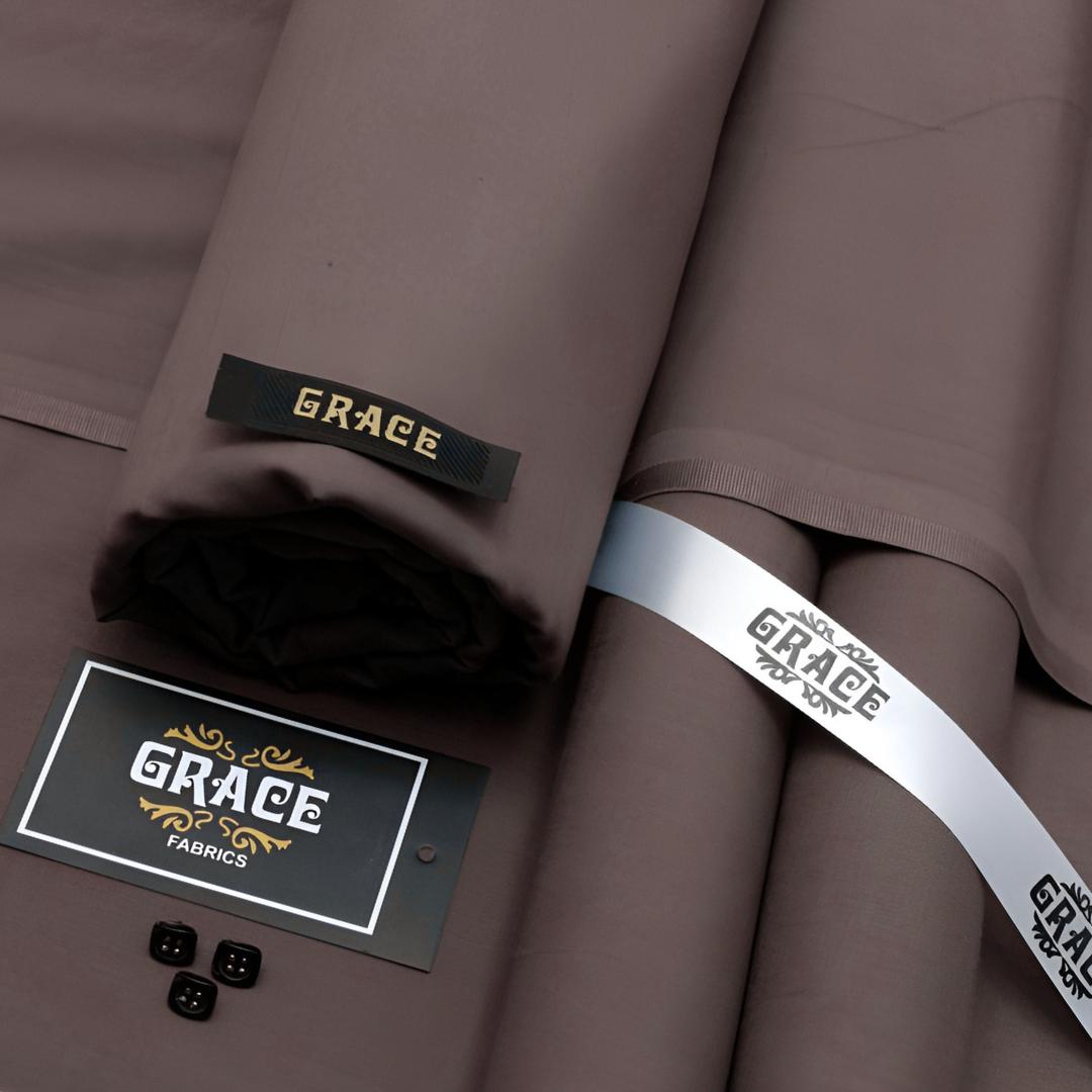 Men’s Unstitched Suit in Wash And Wear Light Brown - 4 Pcs Set