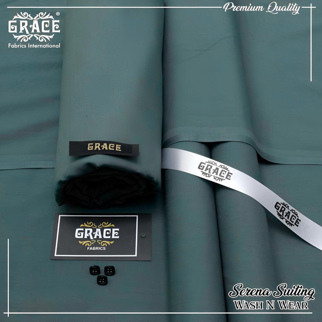 Men’s Unstitched Wash And Wear Suit - 1 Pcs, Plain Pattern