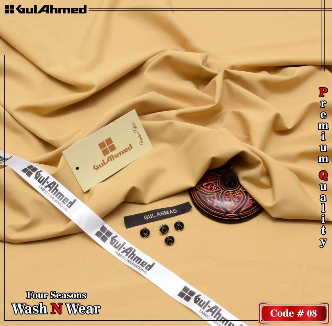 Men’s Unstitched Wash And Wear Plain Suit