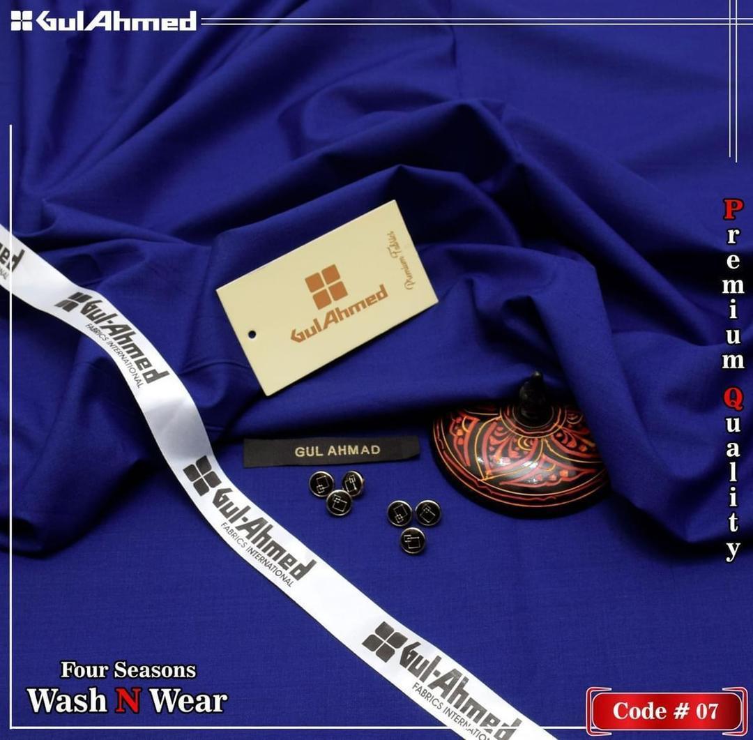 Men’s Unstitched Wash And Wear Plain Suit