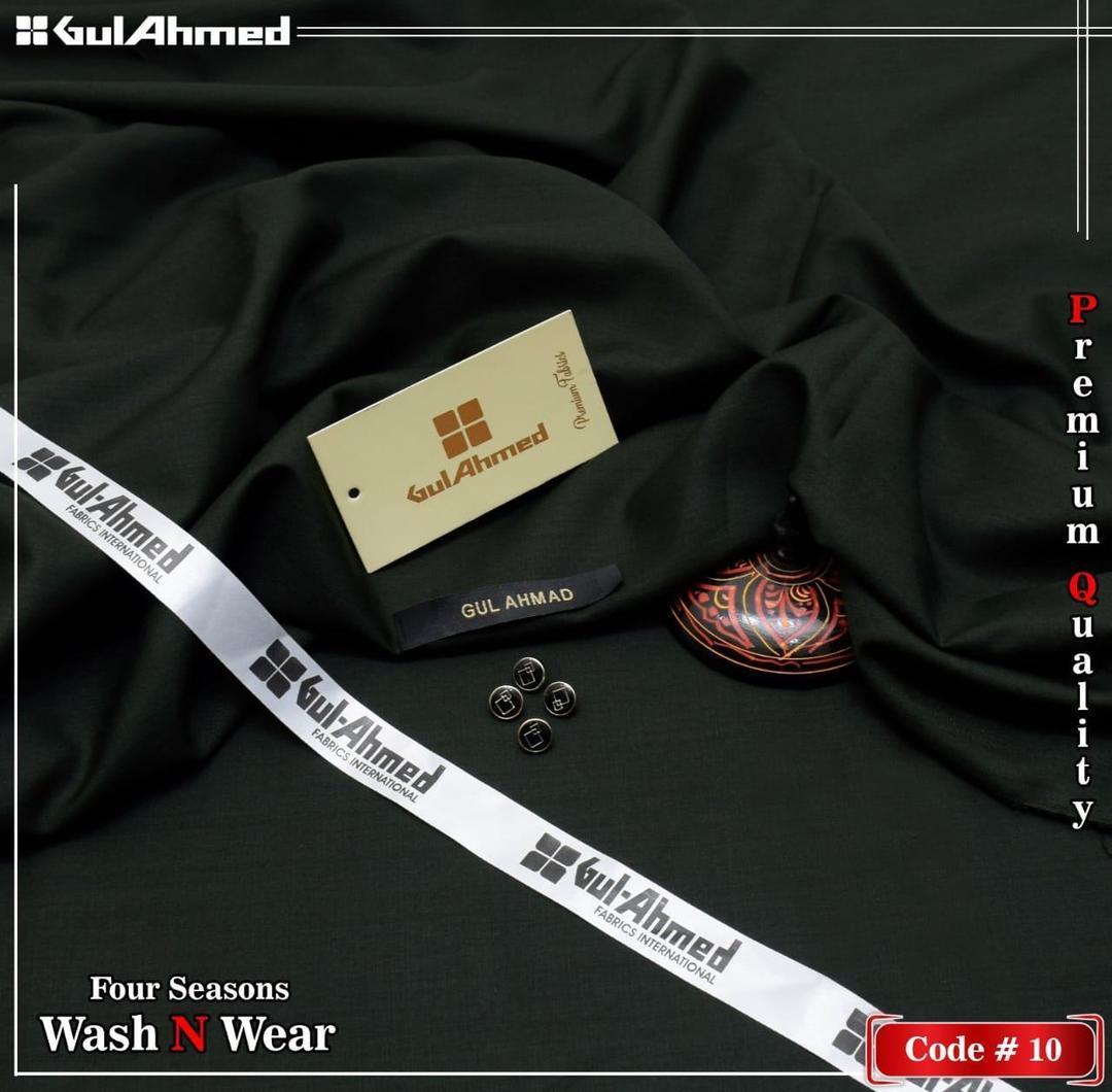 Men’s Unstitched Wash And Wear Plain Suit