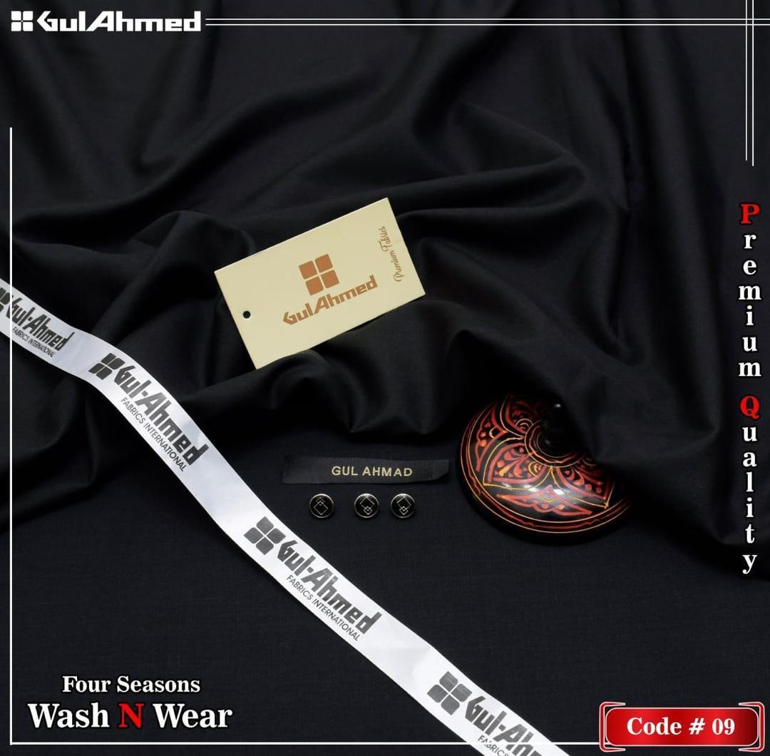 Men’s Unstitched Wash And Wear Plain Suit