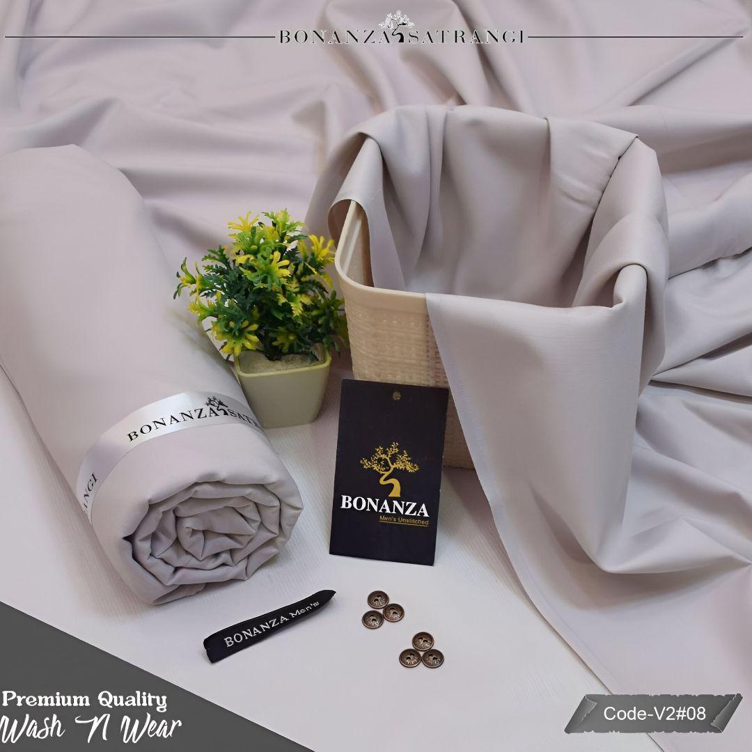 Men’s Unstitched Wash And Wear Plain Suit