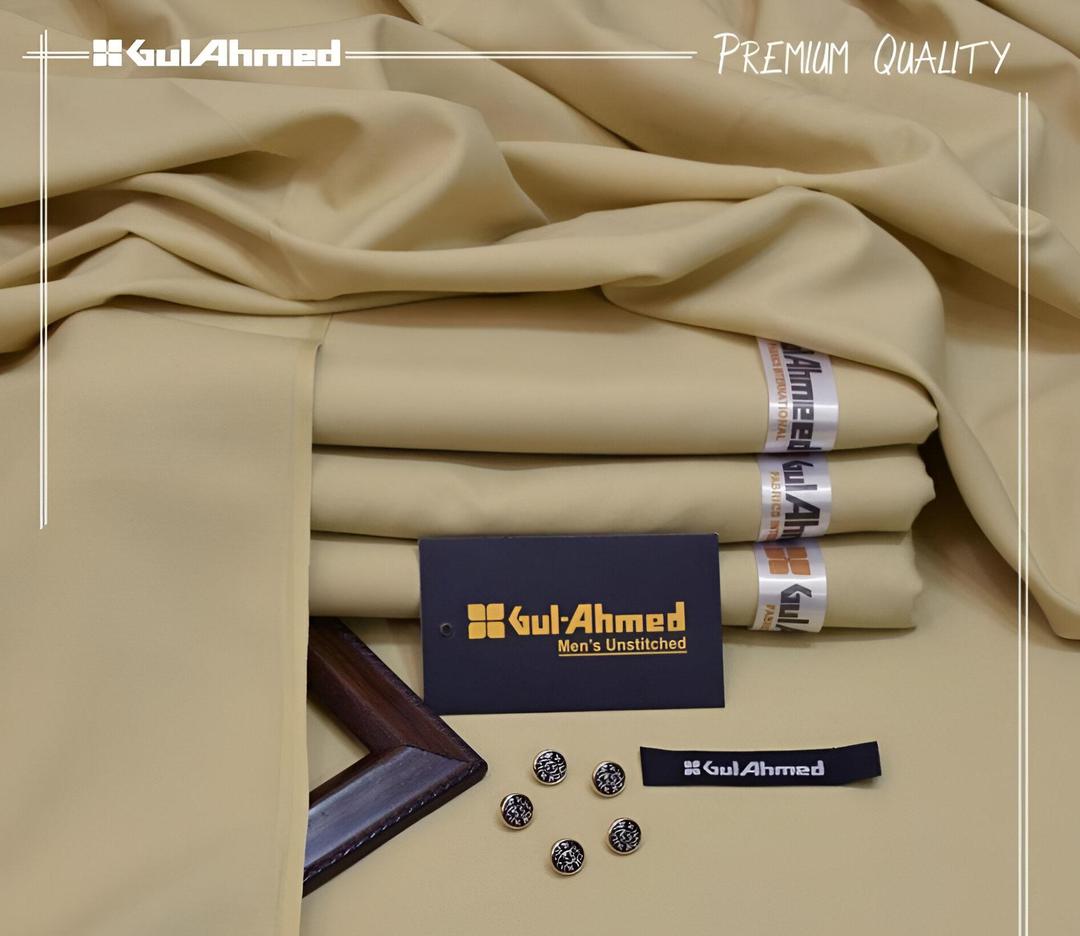 Men’s Unstitched Wash And Wear Plain Suit