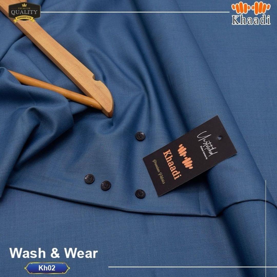 Men’s Unstitched Wash And Wear Plain Suit