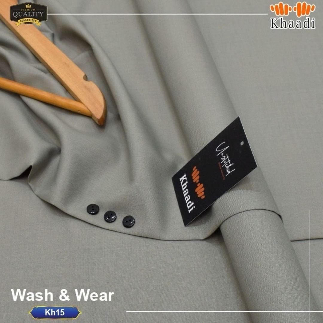 Men’s Unstitched Wash And Wear Plain Suit
