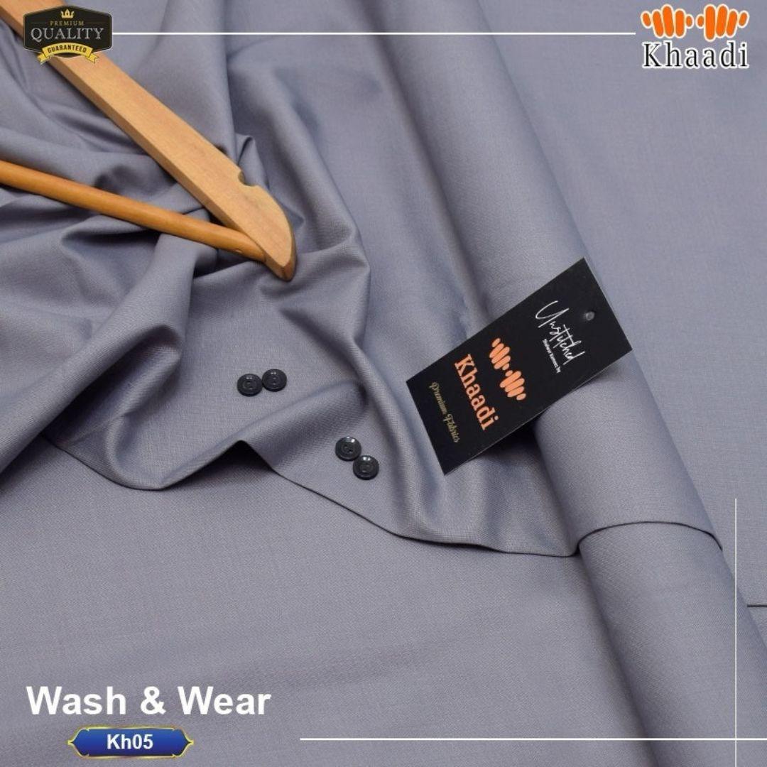 Men’s Unstitched Wash And Wear Plain Suit