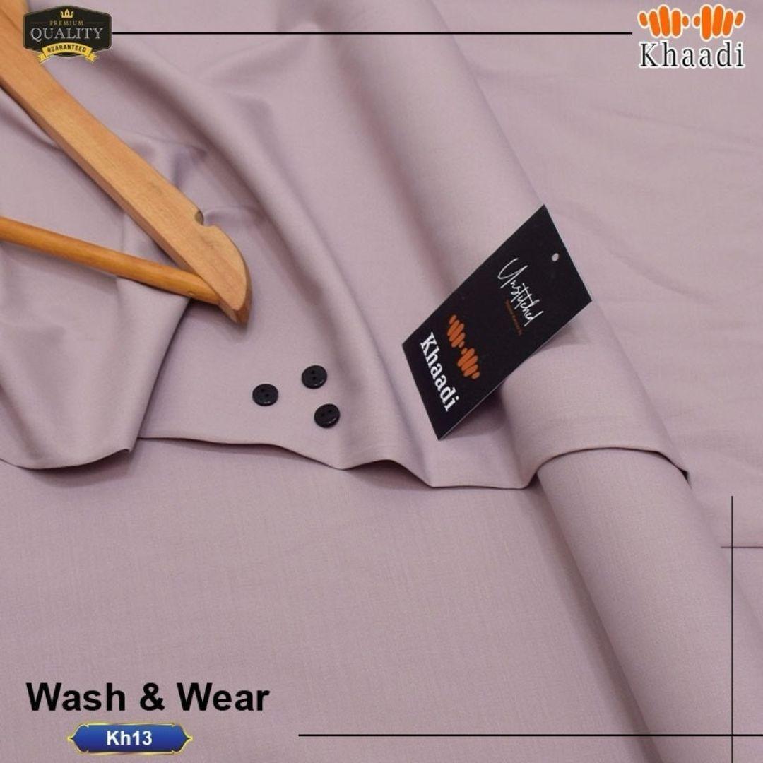 Men’s Unstitched Wash And Wear Plain Suit