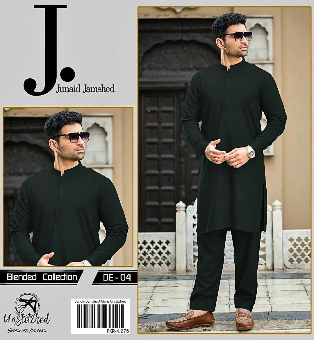 Men’s Unstitched Wash And Wear Plain Suit